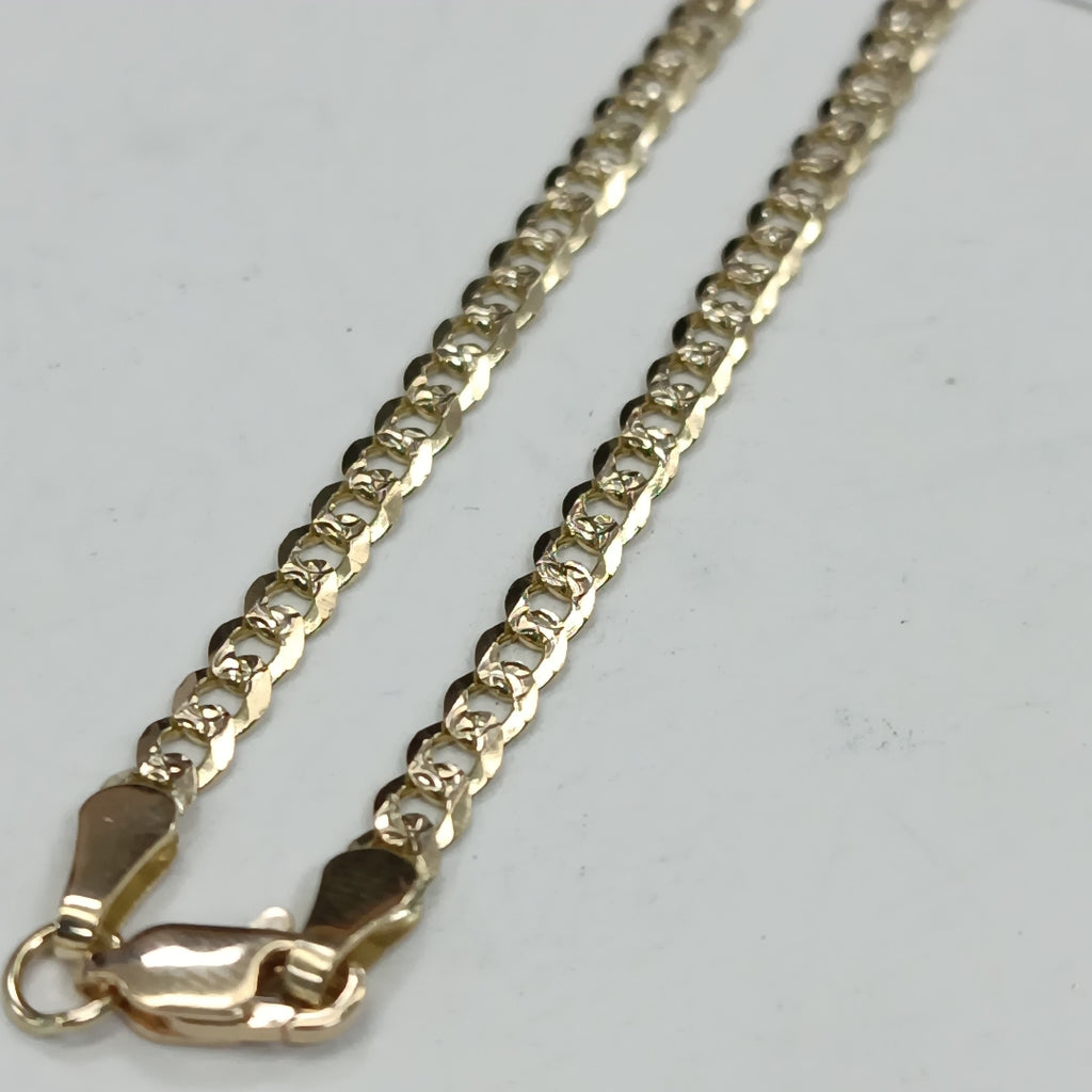 CADENA BARBADA DIAMANTADA 11.01GR 55 CM CM (NUEVO)