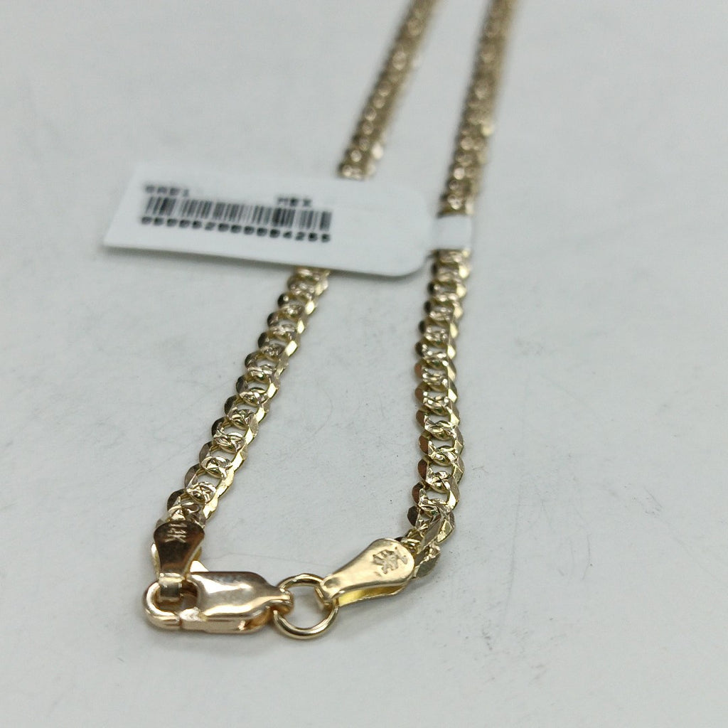 CADENA BARBADA DIAMANTADA 11.11GR 55 CM CM (NUEVO)