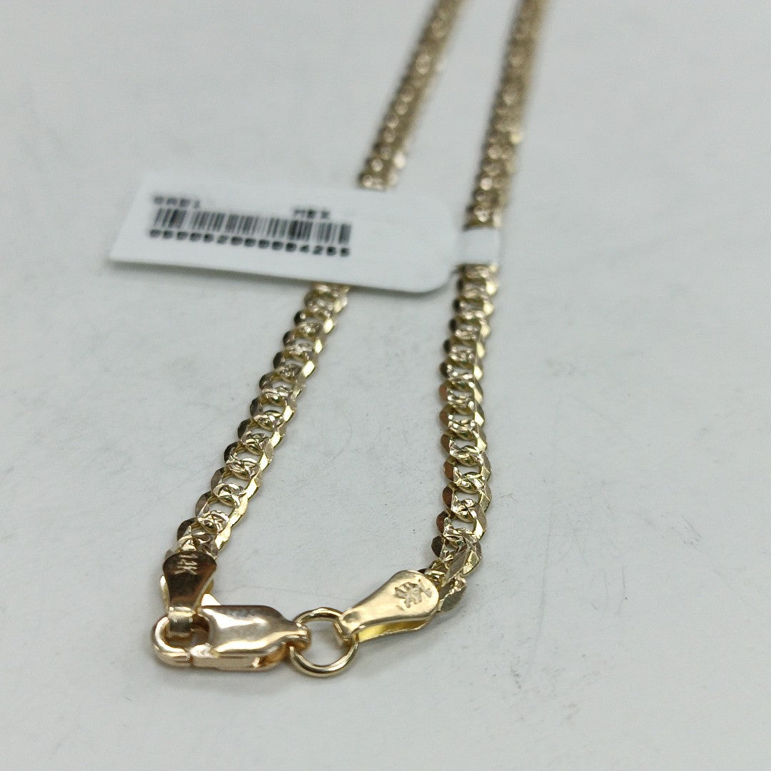 CADENA BARBADA DIAMANTADA 11.11GR 55 CM CM (NUEVO)