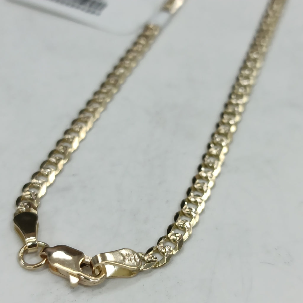 CADENA BARBADA DIAMANTADA 11.11GR 55 CM CM (NUEVO)