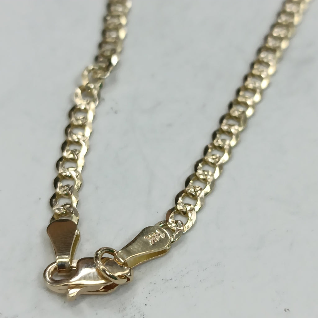 CADENA BARBADA DIAMANTADA 11.11GR 55 CM CM (NUEVO)