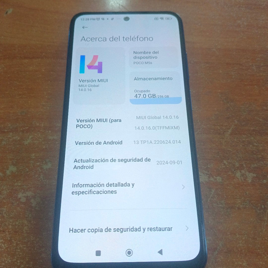 CELULAR XIAOMI POCO M5S 2207117BPG 256 GB 8 GB RAM