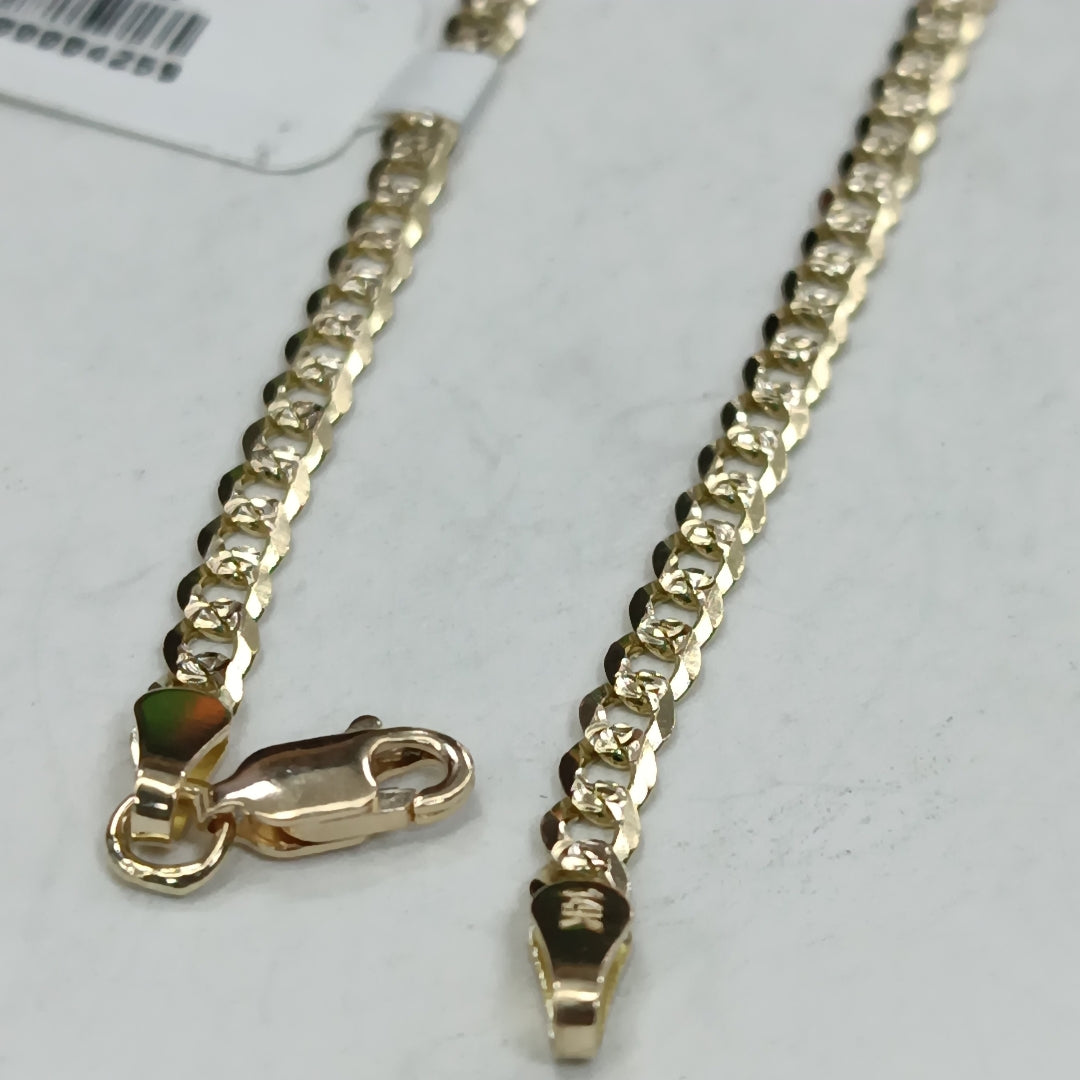 CADENA BARBADA DIAMANTADA 11.21GR 55 CM CM (NUEVO)