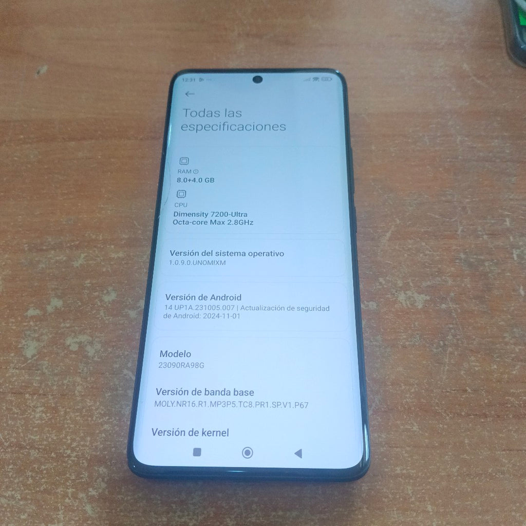 CELULAR XIAOMI REDMI NOTE 13 PRO+ 5G 23090RA98G (2023) 256 GB 8 GB RAM