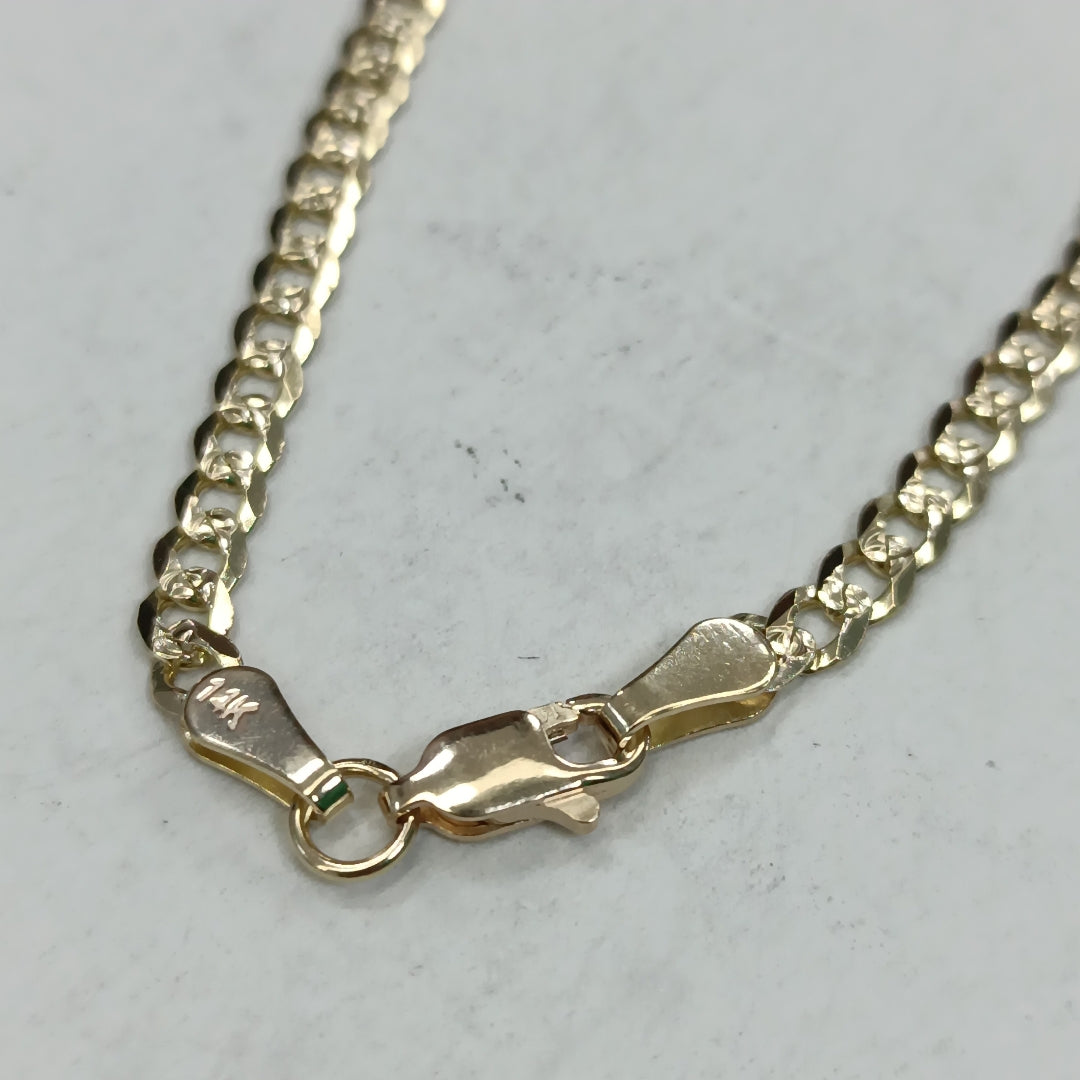 CADENA BARBADA DIAMANTADA 11.21GR 55 CM CM (NUEVO)