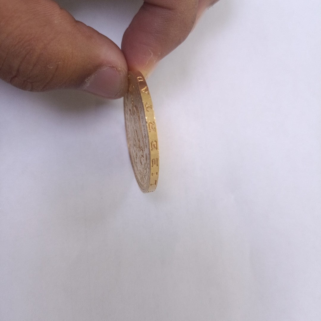 K1 41.6 GRMS 21 K IDENTIFICACIÓN MONEDA NOMINATIVA. MONEDAS PESOS 50 PESO (SEMINUEVO)