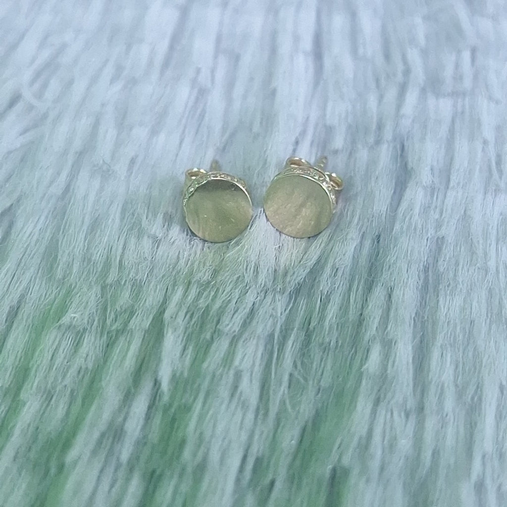 BROQUELES ORO 14K 1.4 (NUEVO)