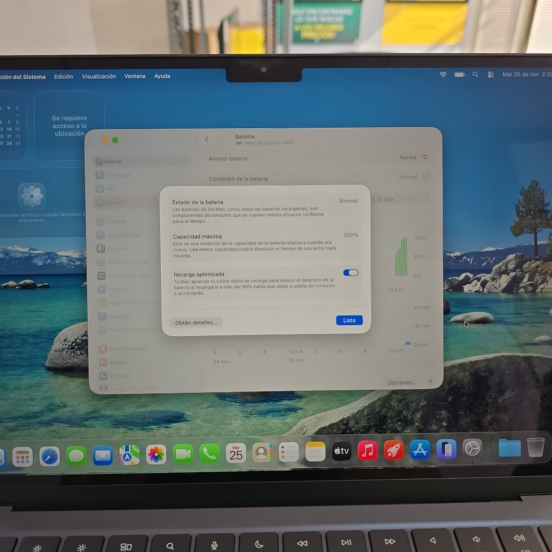 LAPTOP APPLE MACBOOK AIR 13" 2022 3.49 A2681 (8 CPU/8 GPU) 256 GB SSD 16 GB RAM (SEMINUEVO)