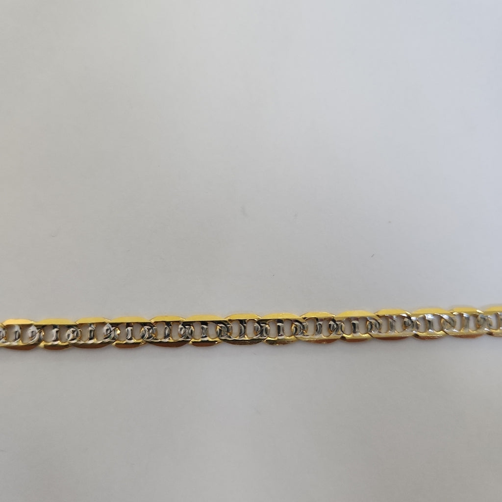 PULSERA TEJIDO MARINERO DIAMANTADO 4.6GR 18 CM (NUEVO)