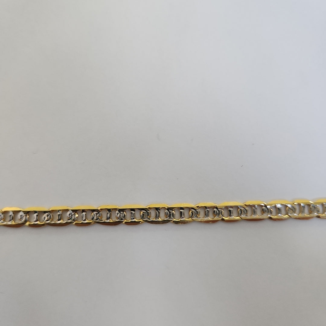 PULSERA TEJIDO MARINERO DIAMANTADO 4.6GR 18 CM (NUEVO)