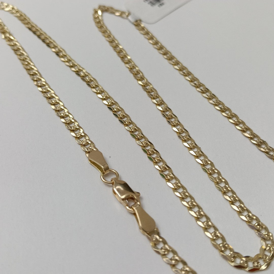 CADENA BARBADA DIAMANTADA 11.61GR 55 CM CM (NUEVO)