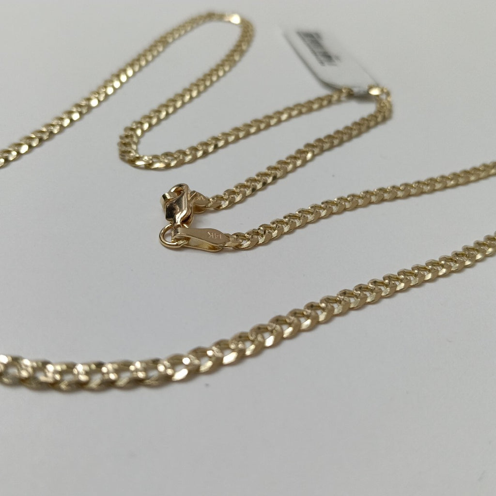 CADENA BARBADA DIAMANTADA 11.71GR 55 CM CM (NUEVO)