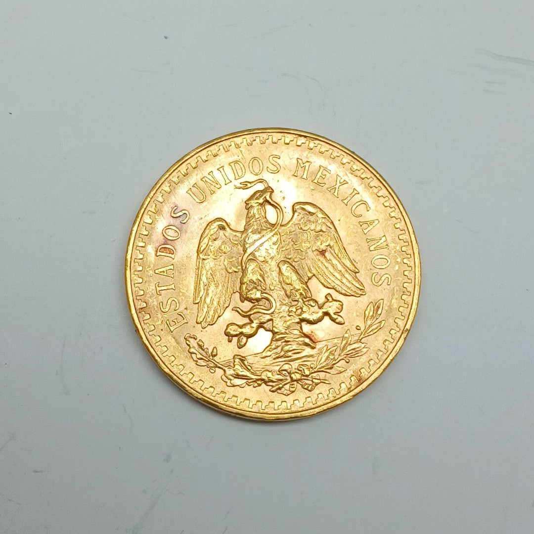 K1 41,60 GRMS 21 K IDENTIFICACIÓN MONEDA NOMINATIVA MONEDAS PESOS 50 PESOS (SEMINUEVO)