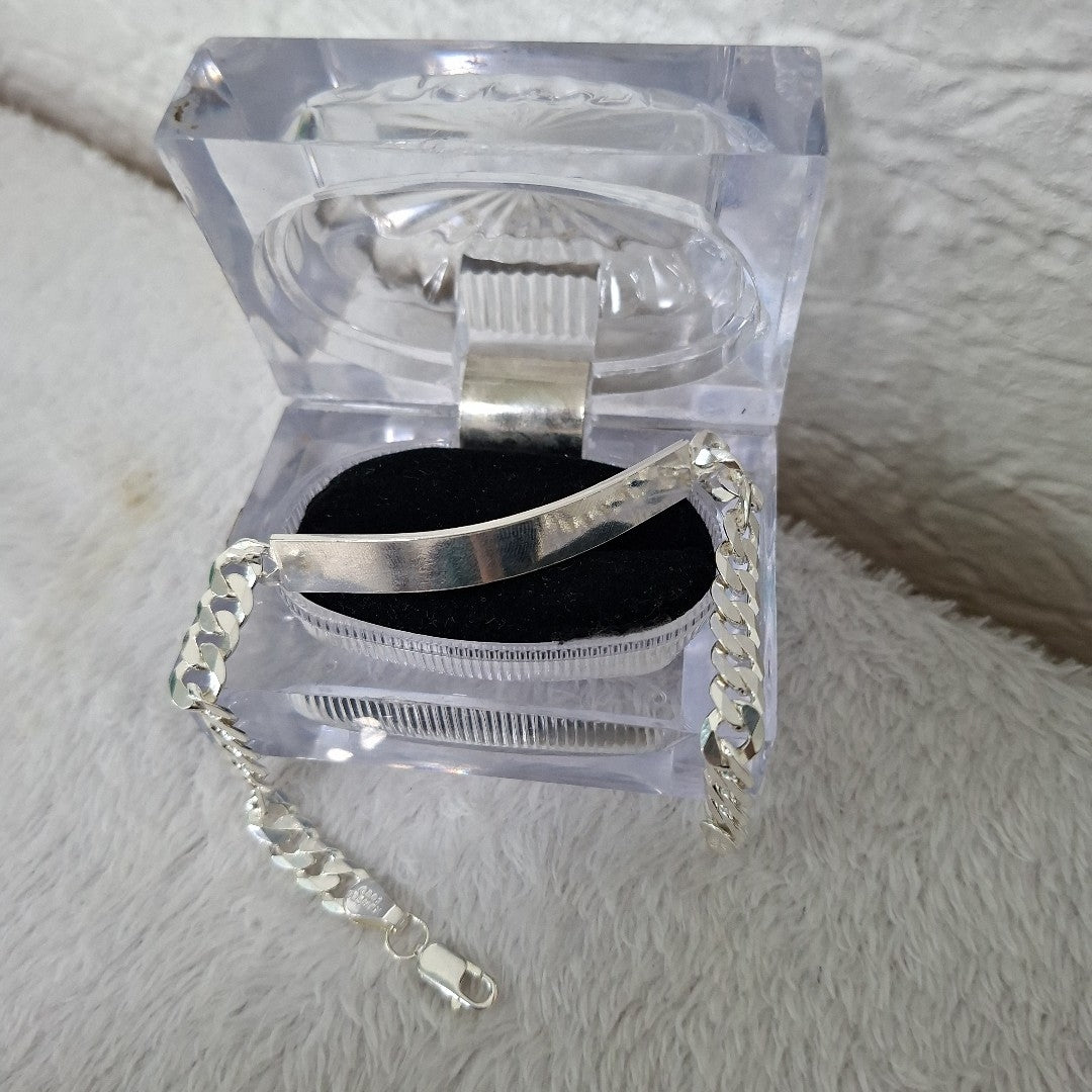 ESCLAVA BARBADA PLATA .925 12.8G (NUEVO)