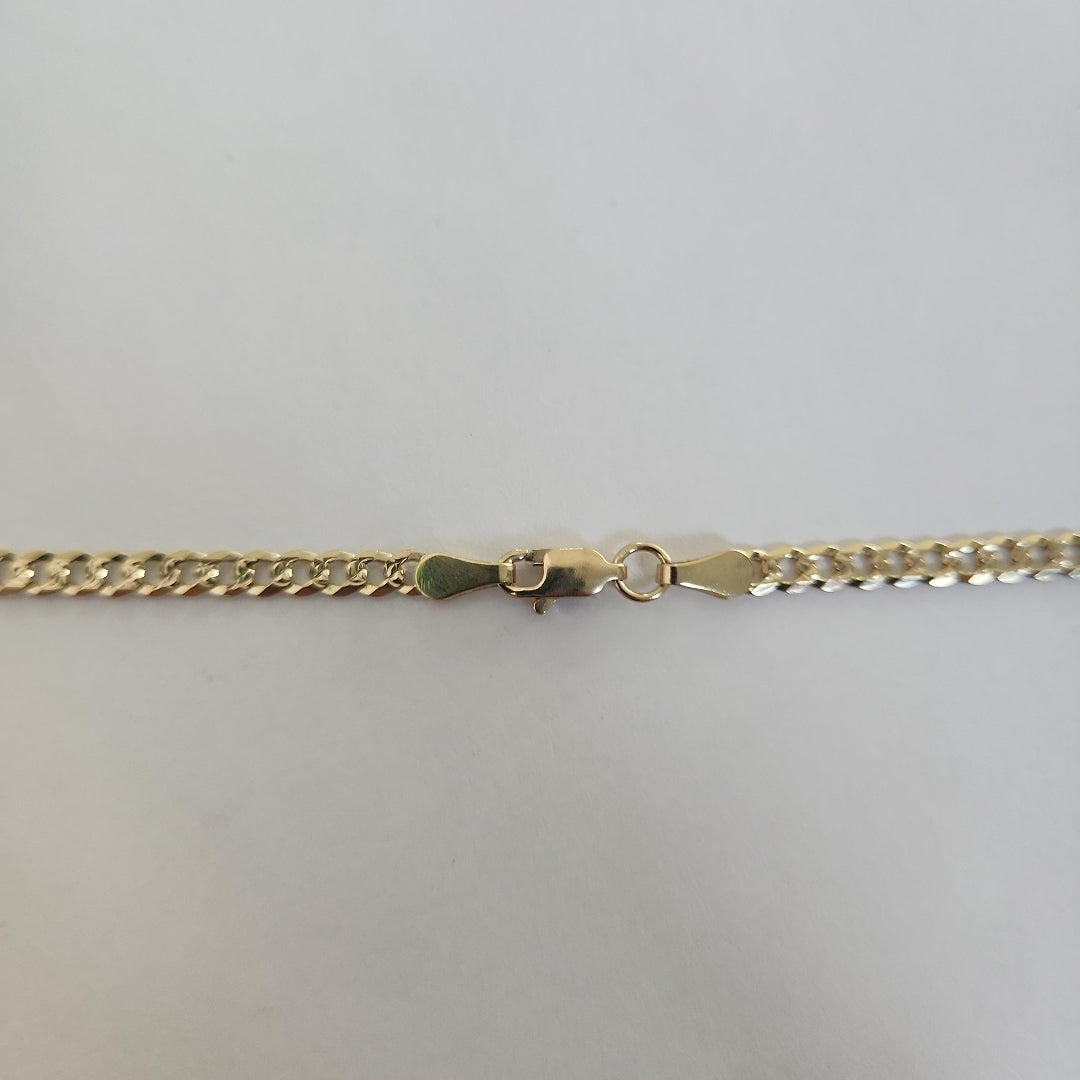 CADENA BARBADA DIAMANTADA 12.01GR 60 CM CM (NUEVO)