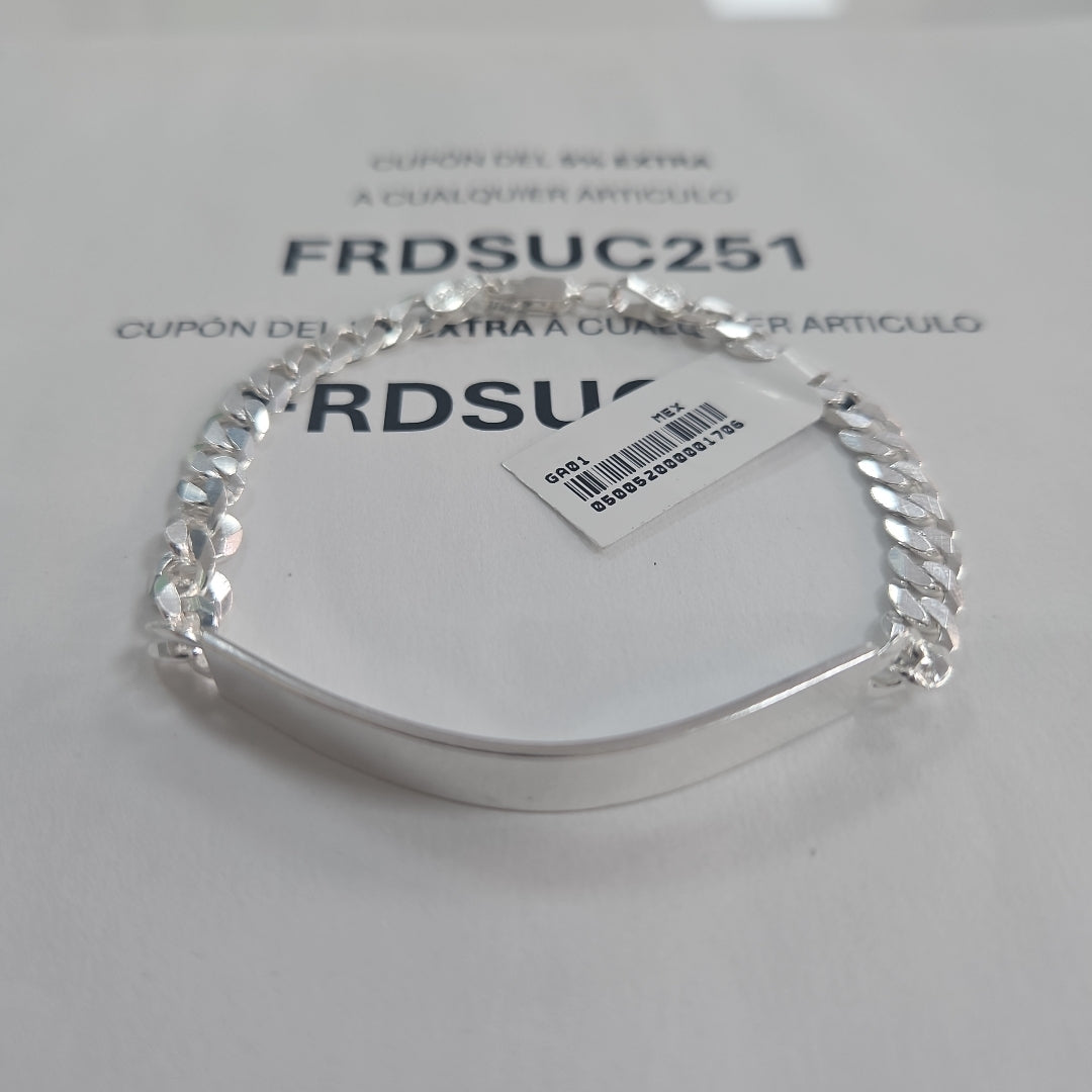 ESCLAVA BARBADA PLATA .925 12.8G (NUEVO)