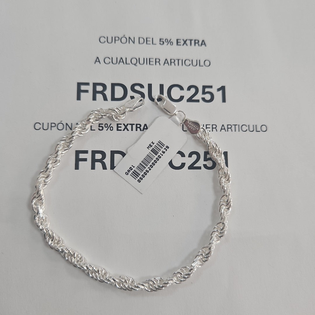 PULSERA TORSAL PLATA .925 14.2G (NUEVO)