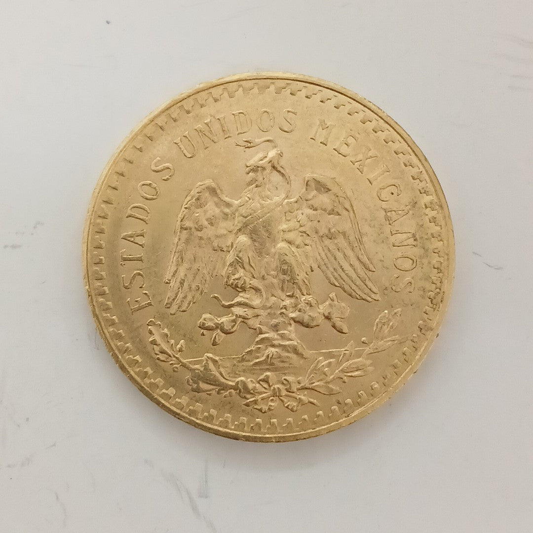K1 41,60 GRMS 21 K IDENTIFICACIÓN MONEDA NOMINATIVA MONEDAS PESOS 50 PESOS (SEMINUEVO)