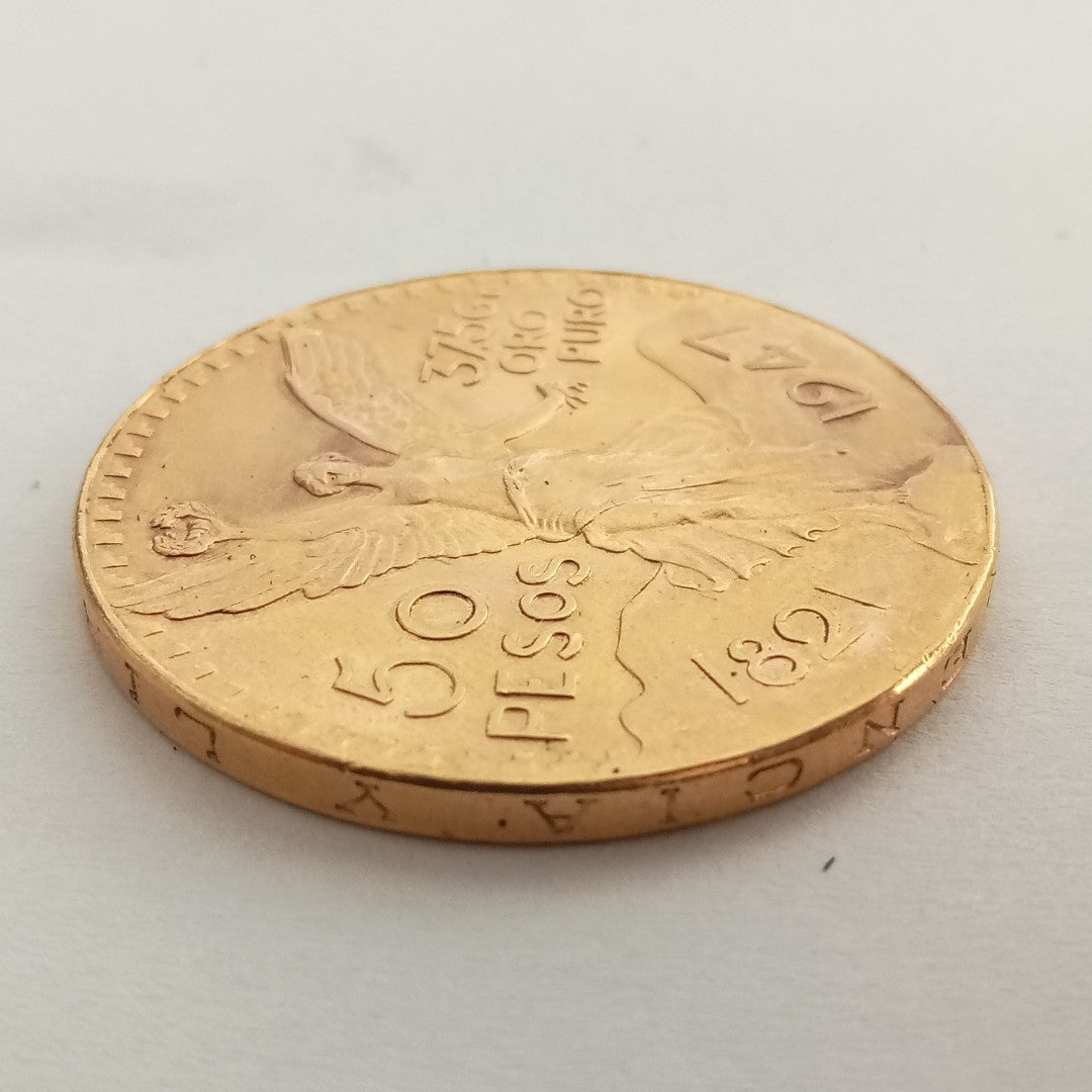 K1 41.6 GRMS 21 K IDENTIFICACIÓN MONEDA NOMINATIVA. MATERIALES ORO. (SEMINUEVO)