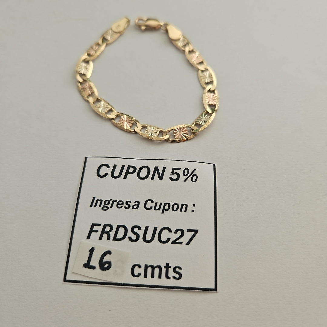 PULSERA TEJIDO MARINERO 6.61GR 16 CM (NUEVO)