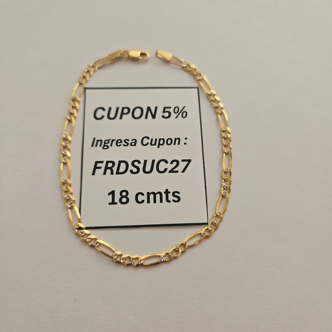 PULSERA 3 X 1 DIAMANTADA 3.3GR 18 CM (NUEVO)