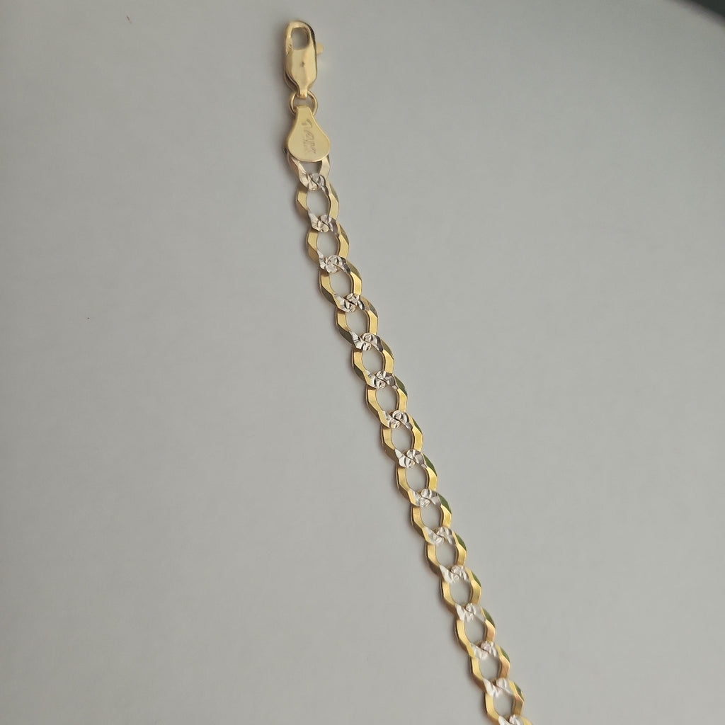 PULSERA BARBADO DIAMANTADO 9.7GR 21 CM (NUEVO)