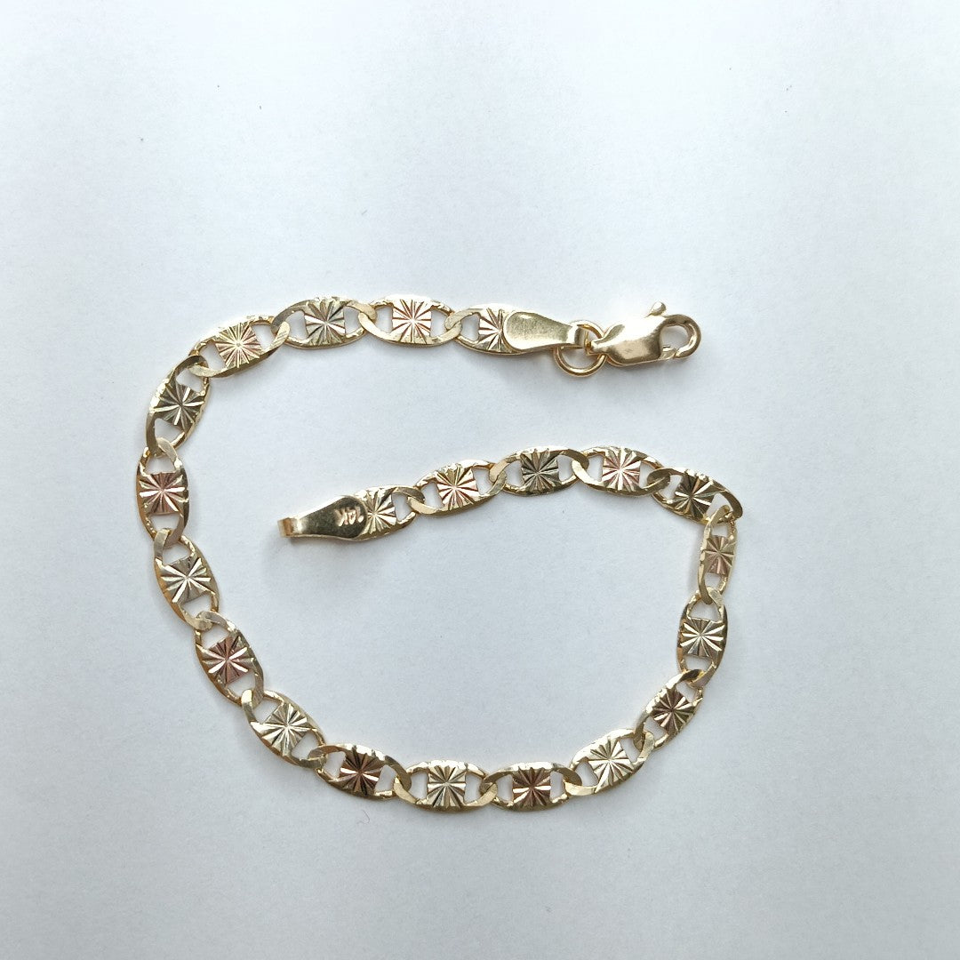 PULSERA TEJIDO MARINERO 3.91GR 18 CM (NUEVO)