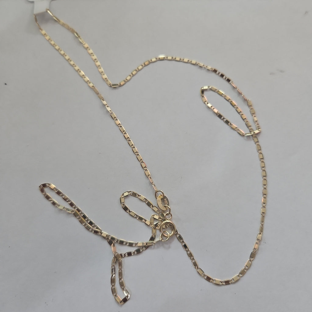 CADENA TEJIDO MARINERO 1.91GR 55 CM (NUEVO)