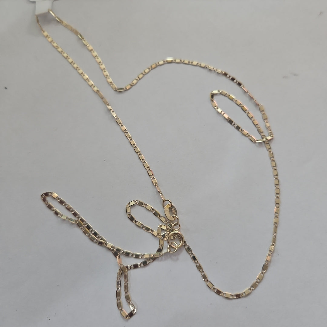 CADENA TEJIDO MARINERO 1.91GR 55 CM (NUEVO)