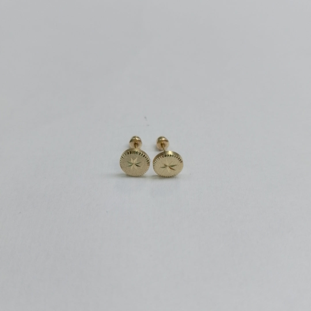 BROQUELES ORO 10K 1 (NUEVO)