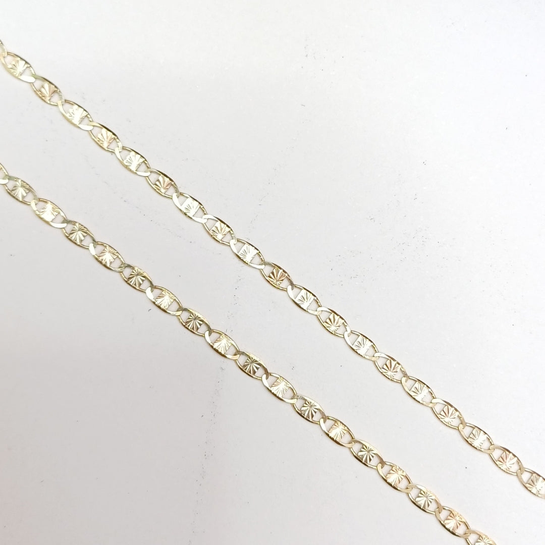 CADENA TEJIDO MARINERO 3.61GR 55 CM (NUEVO)