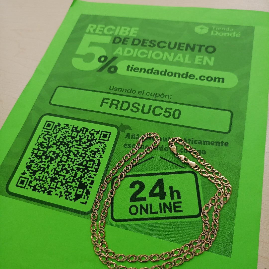 CADENA. ORO. 10 K 13.3 GRMS (SEMINUEVO)