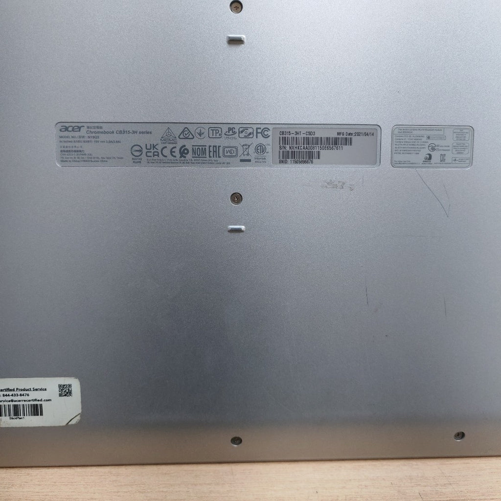 LAPTOP ACER CHROMEBOOK 315 CB315-3H-C0VT (2022) 128 GB SSD 4 GB RAM (SEMINUEVO)