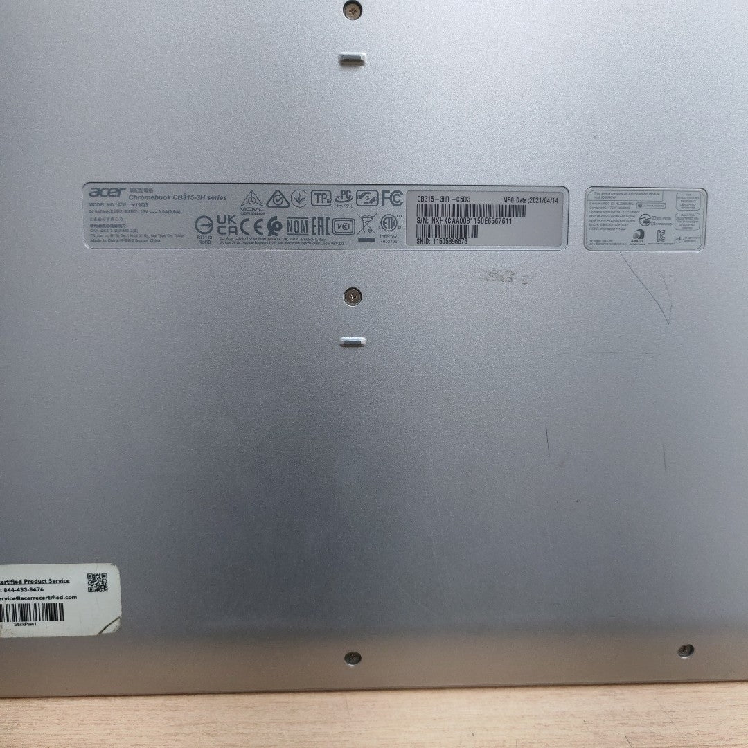 LAPTOP ACER CHROMEBOOK 315 CB315-3H-C0VT (2022) 128 GB SSD 4 GB RAM (SEMINUEVO)