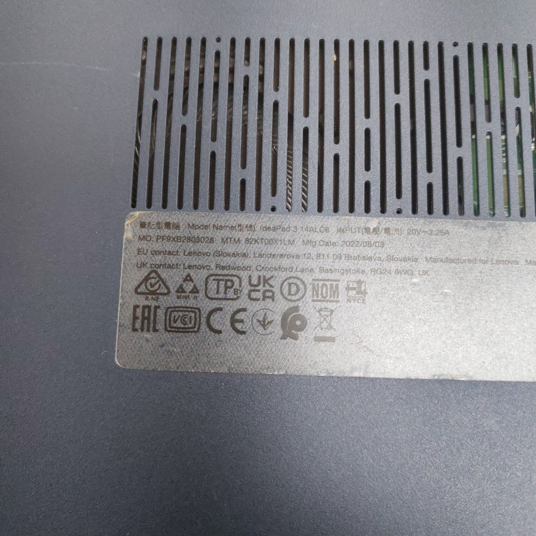 LAPTOP LENOVO IDEAPAD 3 14ALC6 (2022) 512 GB SSD 8 GB RAM (SEMINUEVO)