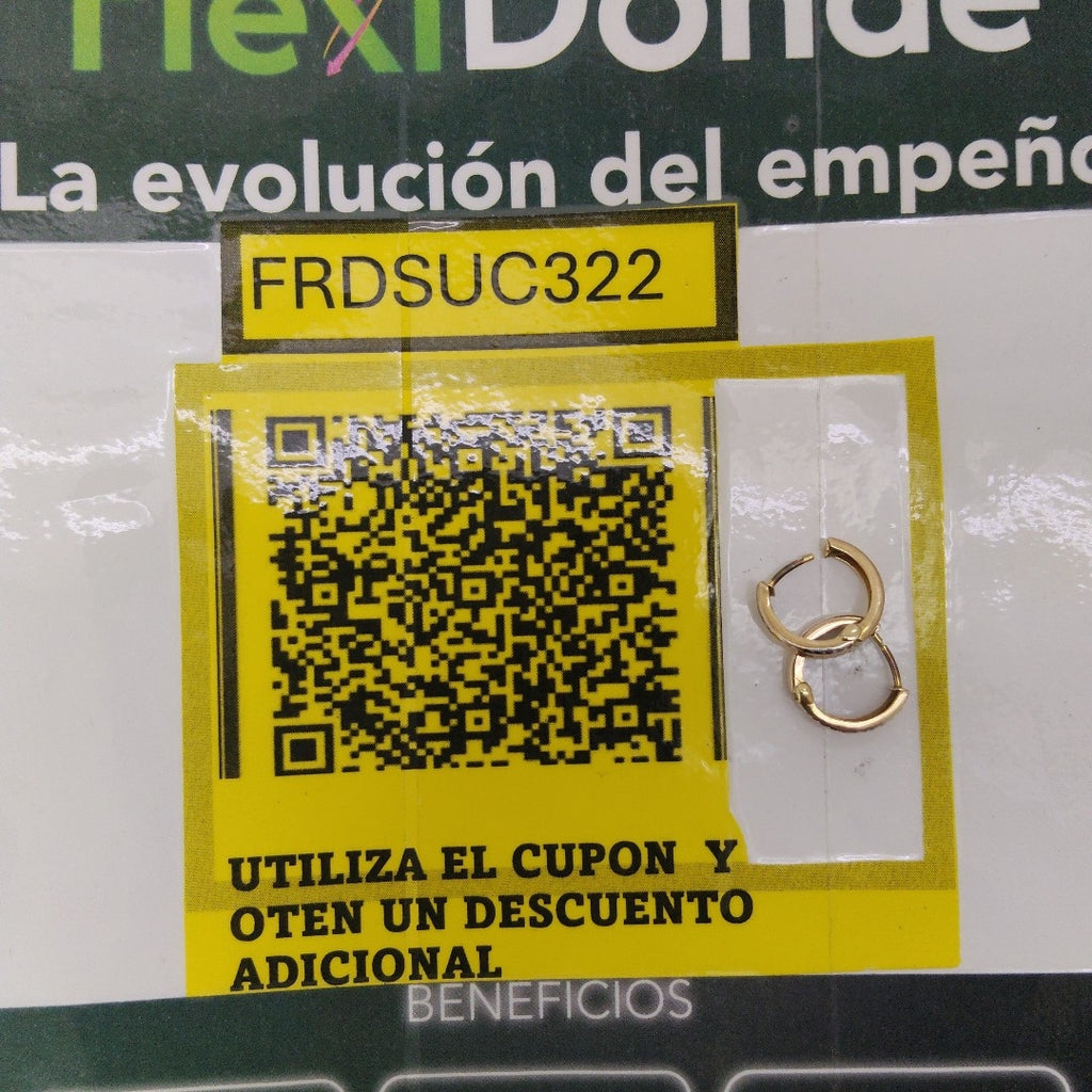 ARETES PAR. ORO. 10 K 1.1 GRMS (SEMINUEVO)