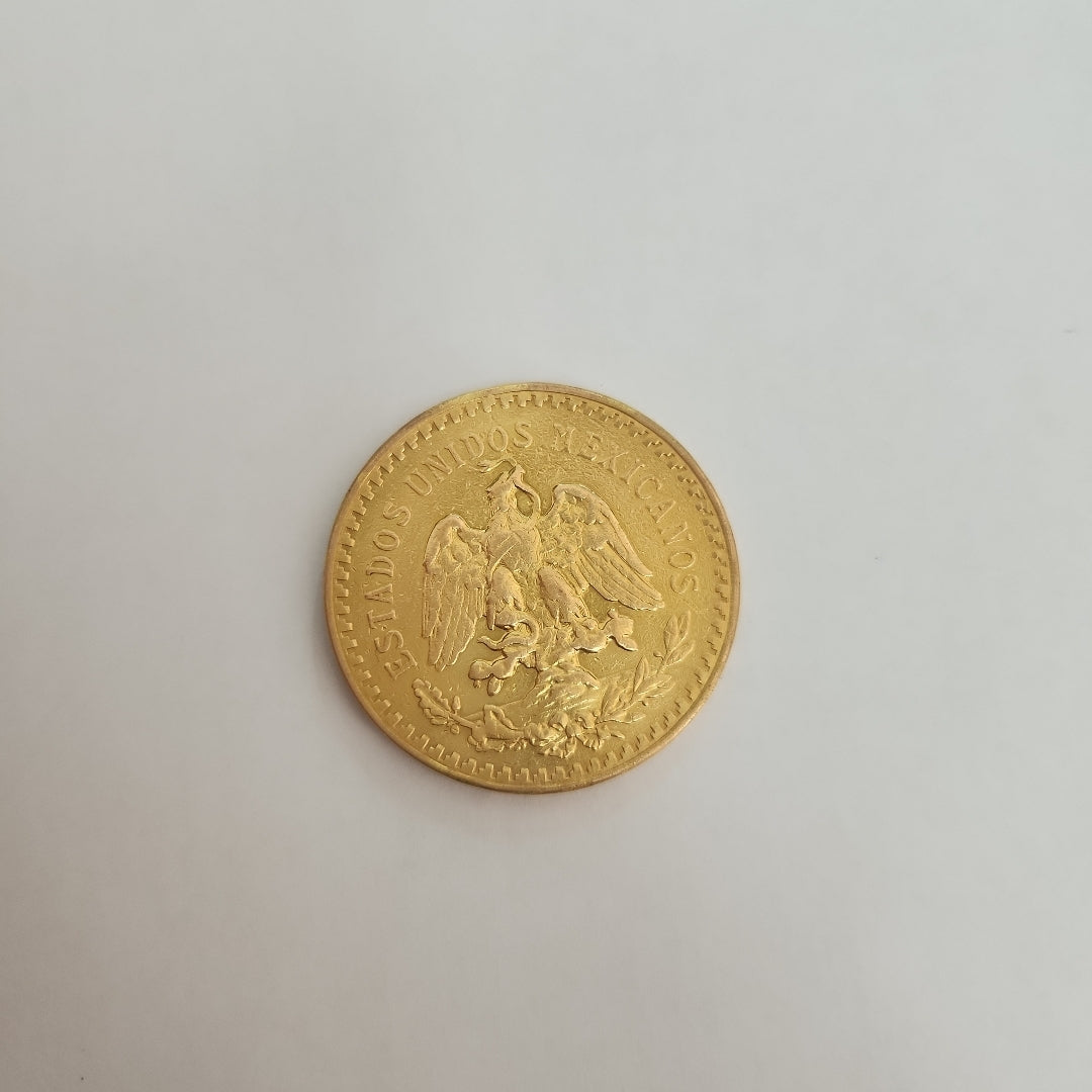 K1 41.6 GRMS 21 K IDENTIFICACIÓN MONEDA NOMINATIVA. MONEDAS PESOS 50 PESO (SEMINUEVO)