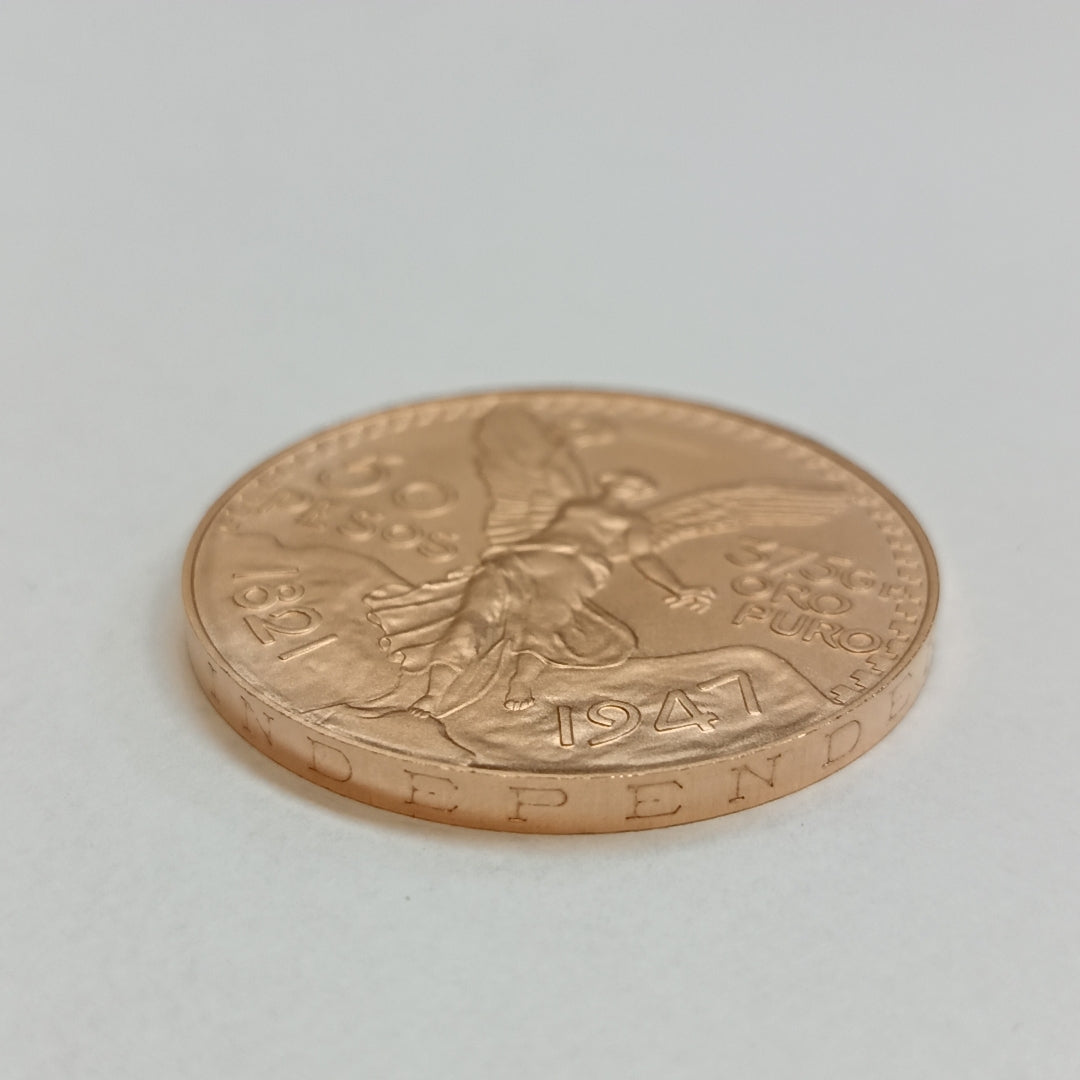 K1 41.6 GRMS 21 K IDENTIFICACIÓN MONEDA NOMINATIVA. MONEDAS PESOS 50 PES (SEMINUEVO)