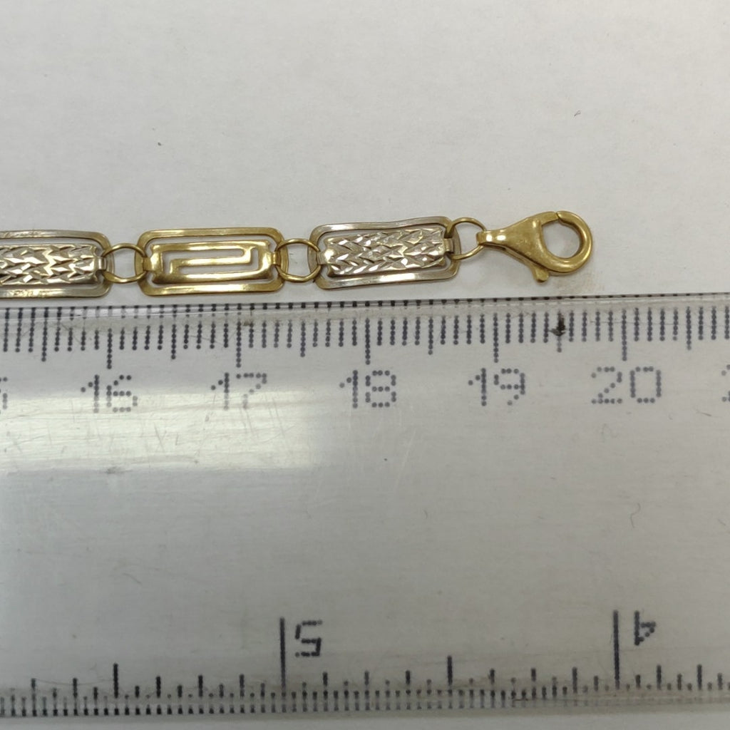 PULSERA ORO COMBINADO 14 K 3,20 GRMS (SEMINUEVO)