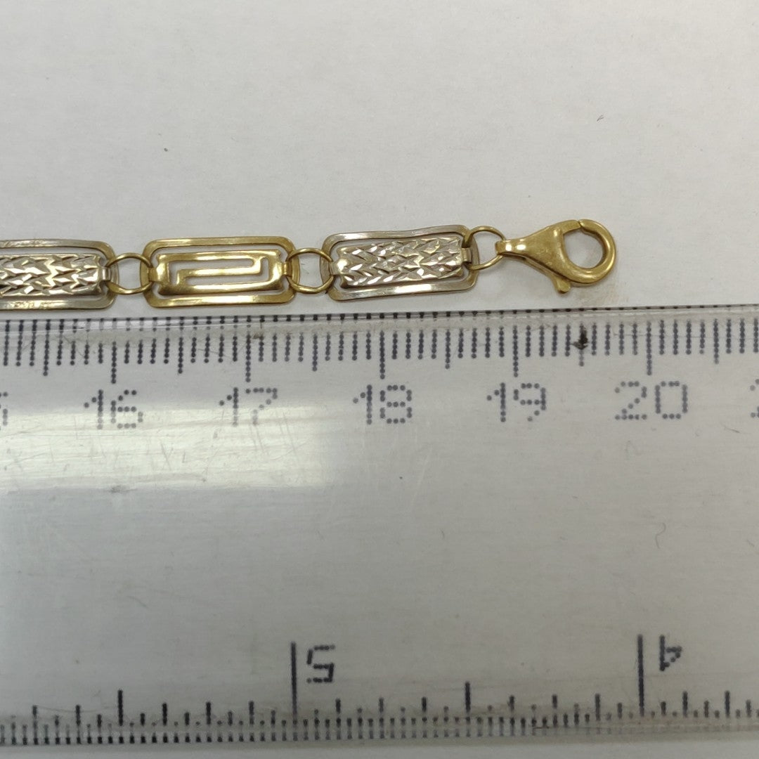 PULSERA ORO COMBINADO 14 K 3,20 GRMS (SEMINUEVO)