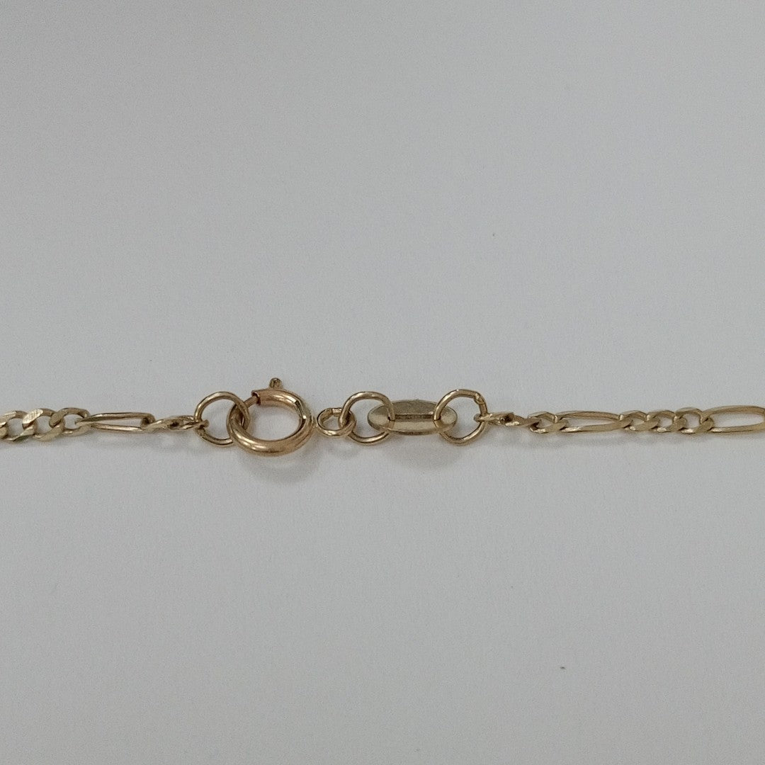 CADENA, MEDALLA RELIGIOSA. ORO. 10 K 3.3 GRMS (SEMINUEVO)