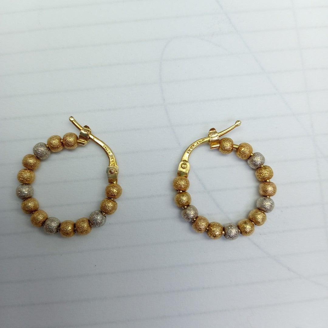 ARRACADAS PAR. ORO, RODIADO 14 K 3.4 GRMS (SEMINUEVO)