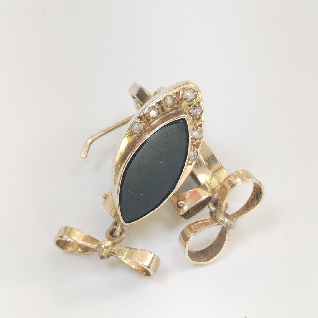 ARETES PAR. ORO. 10 K 10.4 GRMS (SEMINUEVO)