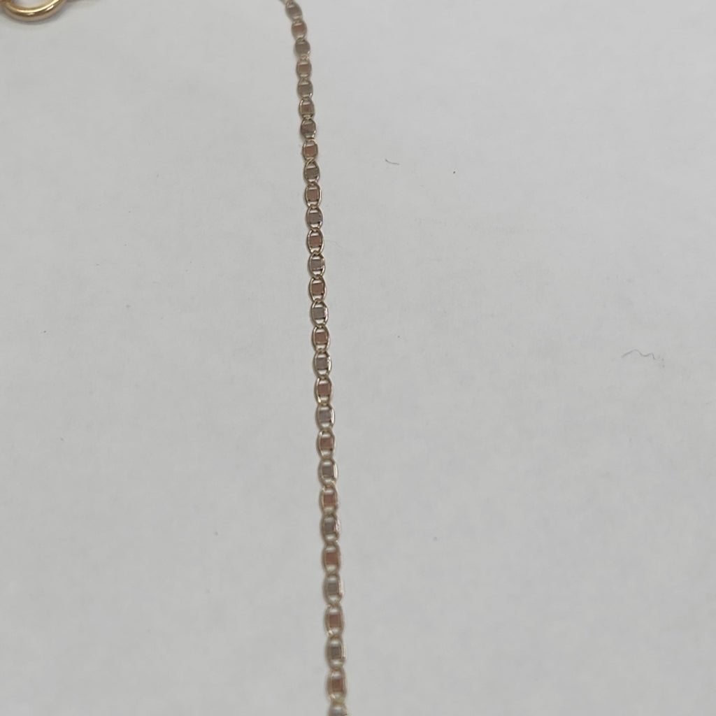 CADENA, MEDALLA RELIGIOSA. ORO COMBINADO. 10 K 1.5 GRMS (SEMINUEVO)