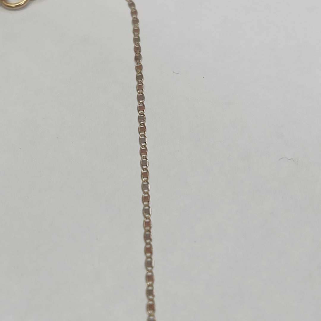 CADENA, MEDALLA RELIGIOSA. ORO COMBINADO. 10 K 1.5 GRMS (SEMINUEVO)