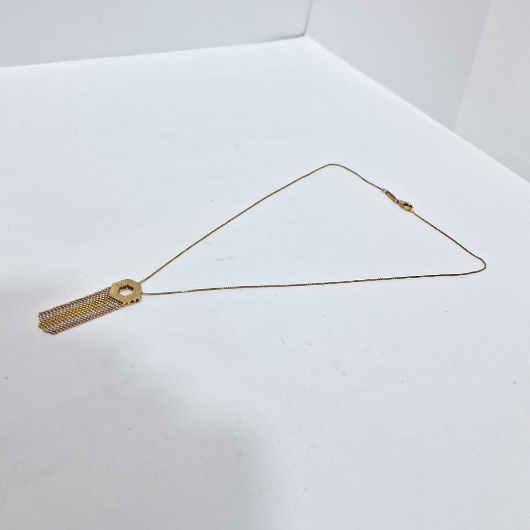 GARGANTILLA. ORO. 14 K 4.8 GRMS (SEMINUEVO)