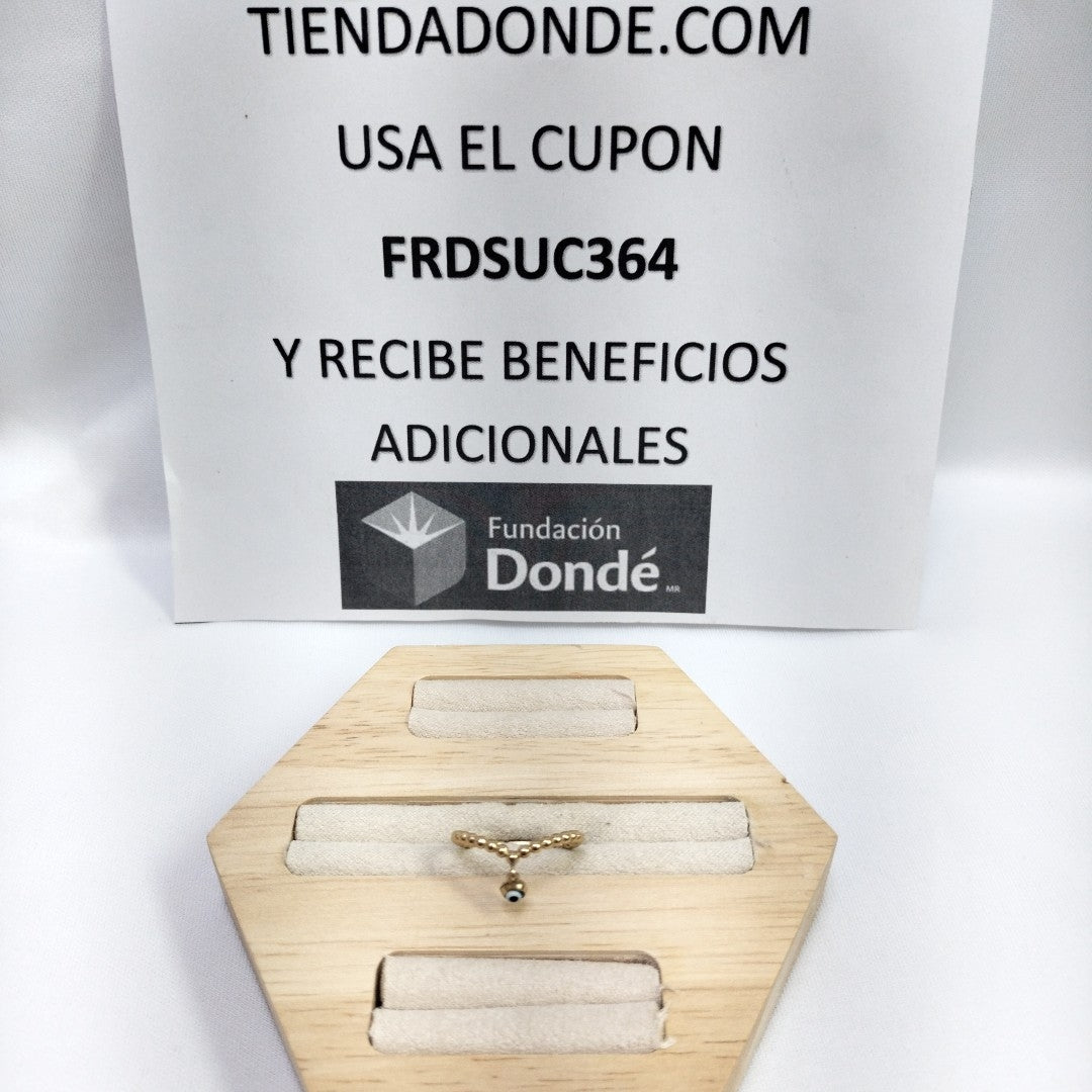 10024AND00055A1642 FRD6 ANILLO CON OJO COLGANDO ORO 10K 1.5GRS (NUEVO)