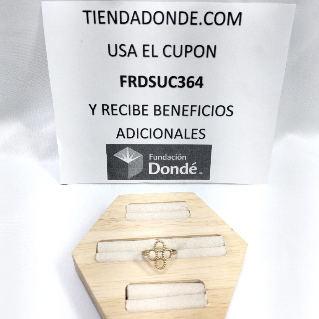 10102ANI75370A506 FRD10 ANILLOS DAMA ORO 10K 1.4GRS (NUEVO)