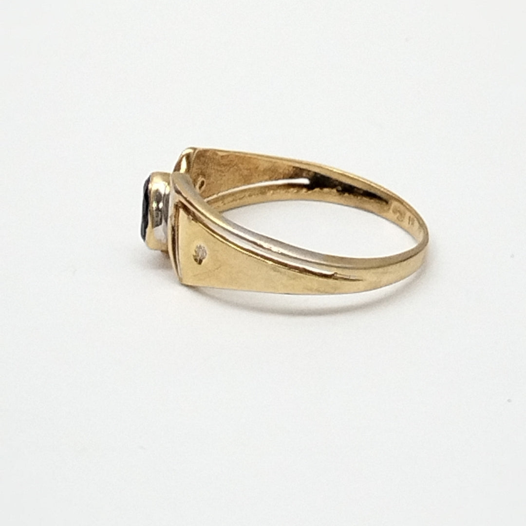 K1 2,20 GRMS 18 K ESPECIFICACIONES COMPLEMENTARIAS ANILLITO CON PIEDRA DE COLOR (SEMINUEVO)