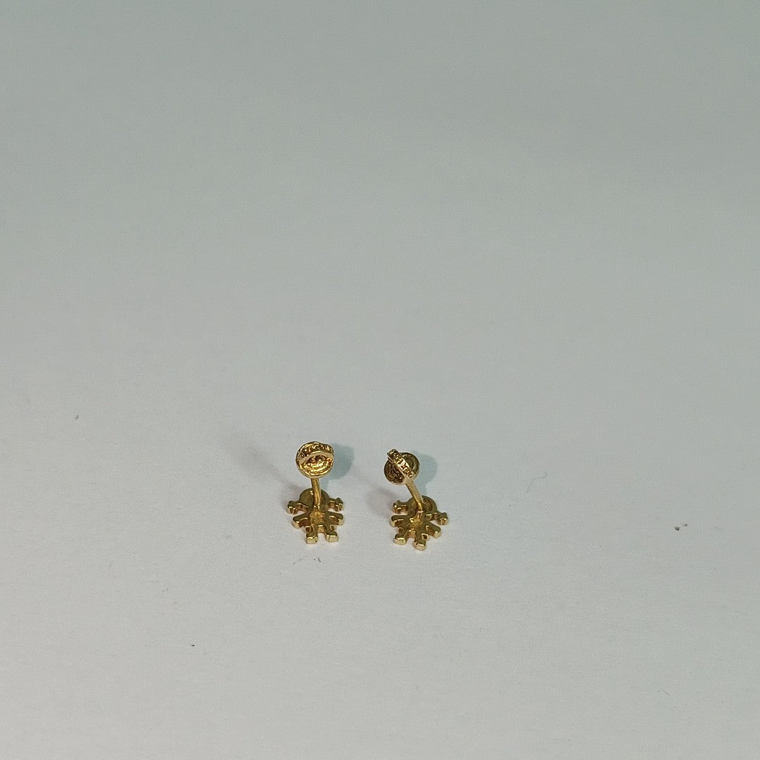 BROQUELES ORO 14K 1 (NUEVO)